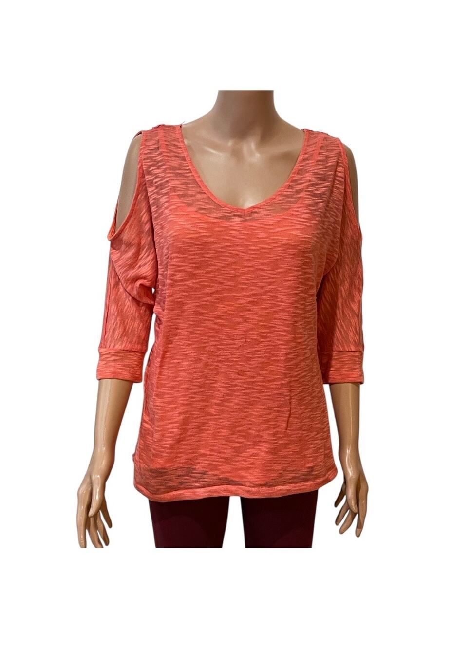 B&B Boutique Coral Top Lace Back Size Large